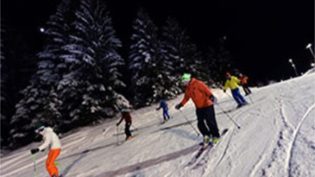 sci ciaspole slittini notturna val di fiemme
